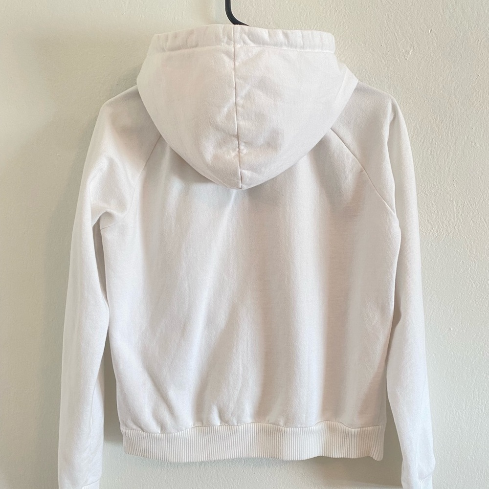 L.A.M.B. Gwen Stefani Vintage Y2K White Gramophone Zip-Up Hoodie - Picture 2 of 12